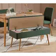 Matbord Hanah Home Vina 1070 Grön Furu Spånskiva 129x75x80 cm - Matbord - 8683742500063 - 3