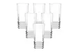 Glasuppsättning (6 stycken), transparent, 68 x 68 x 140 mm, hållbar, stilren - Dricksglas - 8683742689843 - 3