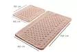 Badrumsmatta Set L'essentiel Puderrosa 100% Bomull Halkfri Antibakteriell 50x60 cm & 60x100 cm - Badrumsmattor och våtrumsmattor - 8681875010343 - 4