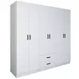 Garderob Hanah Home Yaman 1600 Matte Vit Spånskiva 180x190x45 cm - Garderober - 8684283110063 - 9