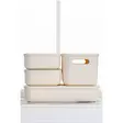 Sminkorganisatör Hermia Beige Plast 4 Delar - Sminkverktyg - 8684282826613 - 3