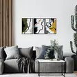 Väggdekor Metall Wallity Flerfärgad Metall Trä 118,5x54,5 cm - Dekorationer, prydnadsföremål - 8684282053743 - 3