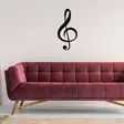 Väggdekor Metall Wallity Treble Clef Svart Metall 28x59 cm - Dekorationer, prydnadsföremål - 8681875586503 - 4