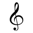 Väggdekor Metall Wallity Treble Clef Svart Metall 28x59 cm - Dekorationer, prydnadsföremål - 8681875586503 - 1