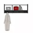 Vägghylla Hanah Home Midnight Antracit Spånskiva 75,6x35x22 cm - Klädhängare - 8683743026883 - 1