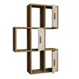Vägghylla Hanah Home Flora Valnöt Cream Spånskiva 50x112,6x20 cm - Vägghyllor - 8681875184853 - 1