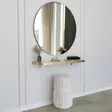 Spegel Hanah Home Gold Guld Spånskiva 90 cm - Speglar - 8683743270293 - 2