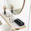 Spegel Hanah Home Gold Guld Spånskiva 90 cm - Speglar - 8683743270293 - 4