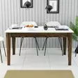 Matbord Hanah Home Milan 514 Valnöt Vit Spånskiva 145x75x88 cm - Matbord - 8683743327263 - 3