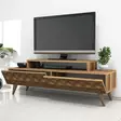 TV-bänk Hanah Home Walnut Valnöt Spånskiva 140x48,8x41,8 cm - TV-bänkar - 8681875184433 - 3