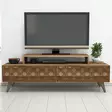 TV-bänk Hanah Home Walnut Valnöt Spånskiva 140x48,8x41,8 cm - TV-bänkar - 8681875184433 - 4