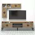 TV-bänk Hanah Home Samba Valnöt Spånskiva 180x52x35 cm - TV-bänkar - 8681875444773 - 3