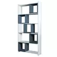 Bokhylla Hanah Home White Blue Spånskiva 80x170x22 cm - Bokhyllor - 8681875207743 - 1