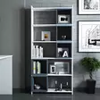 Bokhylla Hanah Home White Blue Spånskiva 80x170x22 cm - Bokhyllor - 8681875207743 - 3