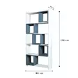 Bokhylla Hanah Home White Blue Spånskiva 80x170x22 cm - Bokhyllor - 8681875207743 - 5