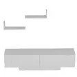 TV-bänk Hanah Home Ekol Vit Spånskiva 150x40x31,5 cm - TV-bänkar - 8681181979723 - 6