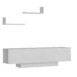 TV-bänk Hanah Home Ekol Vit Spånskiva 150x40x31,5 cm - TV-bänkar - 8681181979723 - 1