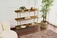 Förvaringsskåp Hanah Home Shb015A Guld Metall 120x34x106 cm - Vägghyllor - 8684283715183 - 3