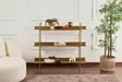 Förvaringsskåp Hanah Home Shb015A Guld Metall 120x34x106 cm - Vägghyllor - 8684283715183 - 2