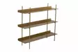 Förvaringsskåp Hanah Home Shb015A Guld Metall 120x34x106 cm - Vägghyllor - 8684283715183 - 1