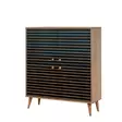 Förvaringsskåp Hanah Home Multilux 222 Sonoma Ek Spånskiva 95x111x36 cm - Skåp och byråer - 8681875380743 - 1