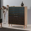 Förvaringsskåp Hanah Home Multilux 222 Sonoma Ek Spånskiva 95x111x36 cm - Skåp och byråer - 8681875380743 - 2