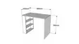 Skrivbord Hanah Home Pelit Furu Spånskiva 90x70x50 cm - Skrivbord - 8681875683363 - 6