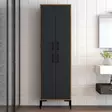 Förvaringsskåp Hanah Home Berlin A Valnöt Antracit Spånskiva 60x200x35 cm - Skåp och byråer - 8683342170093 - 3