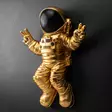 Väggdekor Polyester Wallity Cosmonaut 5 Flerfärgad Polyester 35x47x10 cm - Dekorationer, prydnadsföremål - 8684282463443 - 7