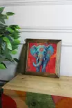 Inramad Tavla Wallity Flerfärgad Sten Trä 26x26 cm - Tavlor och ramar - 8684283589043 - 2
