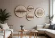 Inramad MDF-tavla Wallity Flerfärgad Trä 45x45 cm 36x36 cm 27x27 cm 18x18 cm 4 Delar - Tavlor och ramar - 8684282969983 - 2