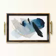 Bricka Aberto Design TPA1 Flerfärgad Glas 50x29x3,5 cm - Serveringsfat - 8684283671953 - 2