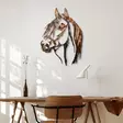 Väggdekor Metall Wallity Horse Flerfärgad Metall 38x53 cm 3 Delar - Dekorationer, prydnadsföremål - 8683743851713 - 3