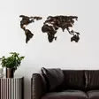 Väggdekor Metall Wallity World Map Flerfärgad Metall 127x60 cm - Dekorationer, prydnadsföremål - 8683742935223 - 4