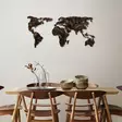 Väggdekor Metall Wallity World Map Flerfärgad Metall 127x60 cm - Dekorationer, prydnadsföremål - 8683742935223 - 3