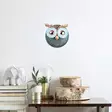 Väggdekor Metall Wallity Owl 3 Flerfärgad Metall 19x19 cm - Dekorationer, prydnadsföremål - 8681875561913 - 2