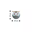 Väggdekor Metall Wallity Owl 3 Flerfärgad Metall 19x19 cm - Dekorationer, prydnadsföremål - 8681875561913 - 3