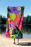 Strandhandduk Mijölnir Flerfärgad Mikrofilament 70x130 cm - Handdukar - 8684282665953 - 3