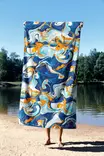 Strandhandduk Mijölnir Flerfärgad Mikrofilament 70% Polyester 30% Polyamid 90x150 cm - Handdukar - 8684282666233 - 3