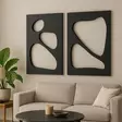 MDF-tavla Wallity Svart MDF 50x70 cm 2 Delar - Tavlor och ramar - 8684283720453 - 1