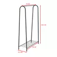 Klädhängare Hanah Home Igor Svart Metall 144,5x89x36 cm - Klädhängare - 8684282608233 - 10