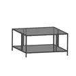 Soffbord Hanah Home Uranüs Svart Härdat Glas 80x40x80 cm - Soffbord - 8683742475033 - 5