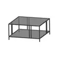Soffbord Hanah Home Uranüs Svart Härdat Glas 80x40x80 cm - Soffbord - 8683742475033 - 1