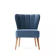 Öronlappsfåtölj Atelier del Sofa Layla Blå Polyuretan Akryl Polyester 65x65x80 cm - Fåtöljer - 8683342008143 - 1