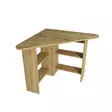Skrivbord Hanah Home Corner Sapphire Oak Spånskiva 80x73,8x80 cm - Skrivbord - 8682870728493 - 5