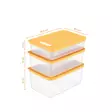 Förvaringslåda Set Hermia Orange Plast 3 Delar - Matlådor och matförvaringsbehållare - 8684282978183 - 1