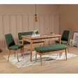 Bänk Hanah Home Vina Bank Green Grön Spånskiva 110x85x40 cm - Bänkar - 8681875791143 - 4