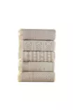 Handduksset (5 st), beige, 38 x 65 cm, mjuk, hållbar - Handdukar - 8683342739733 - 4