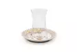 Tekoppar Set Hermia Cream Grå Orange Porslin Glas 12 Delar - Kaffe- och teserviser - 8683742034773 - 3