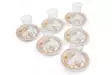 Tekoppar Set Hermia Cream Grå Orange Porslin Glas 12 Delar - Kaffe- och teserviser - 8683742034773 - 2